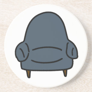 Dessous De Verre En Grès Fauteuil sombre et cosy Décor minimaliste