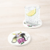 Dessous De Verre En Grès Fée d'ombre rose (Côté)