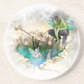Dessous De Verre En Grès Féerie en Elven Pond Vignette