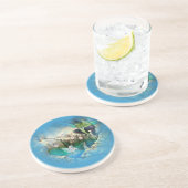 Dessous De Verre En Grès Féerie en Elven Pond Vignette (Côté)