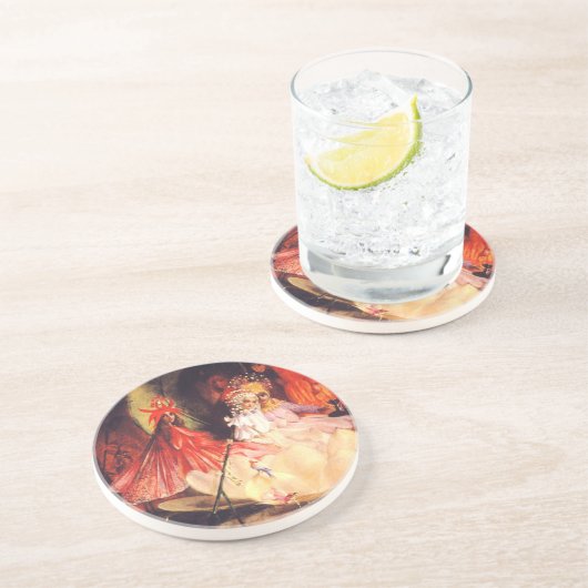 Dessous De Verre En Grès Fées d'été (Côté)