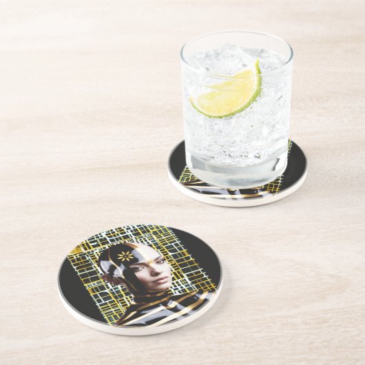 Dessous De Verre En Grès Femme 1 (Côté)