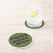 Dessous De Verre En Grès Femme de l'armée fière de Coaster (Côté)