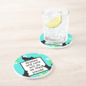 Dessous De Verre En Grès Femme et chats feront ce qu'ils veulent (Côté)