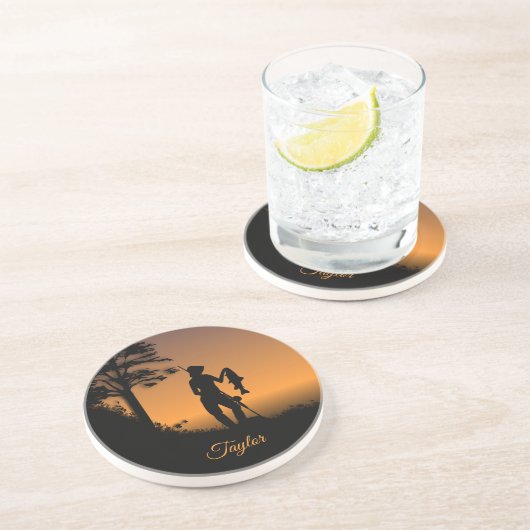 Dessous De Verre En Grès Femme Fisher à Dusk Personal (Côté)