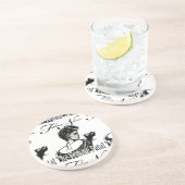 Dessous De Verre En Grès Femme mortel (Côté)