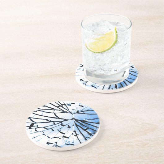 Dessous De Verre En Grès fenêtre cassée (Côté)