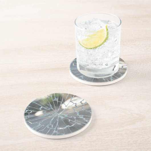 Dessous De Verre En Grès fenêtre cassée (Côté)