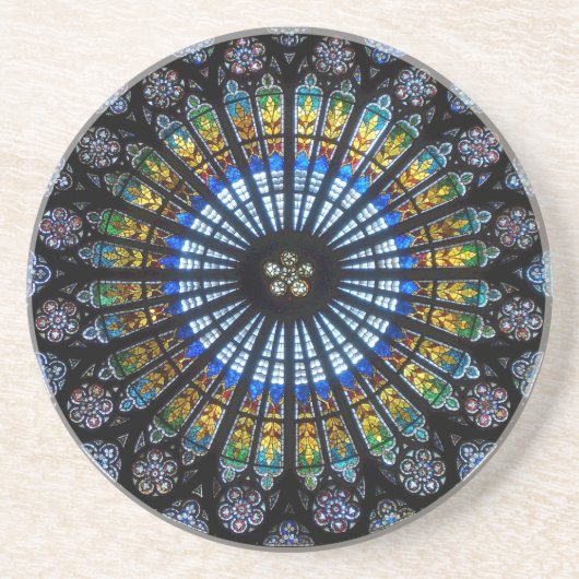 Dessous De Verre En Grès fenêtre rose (Devant)