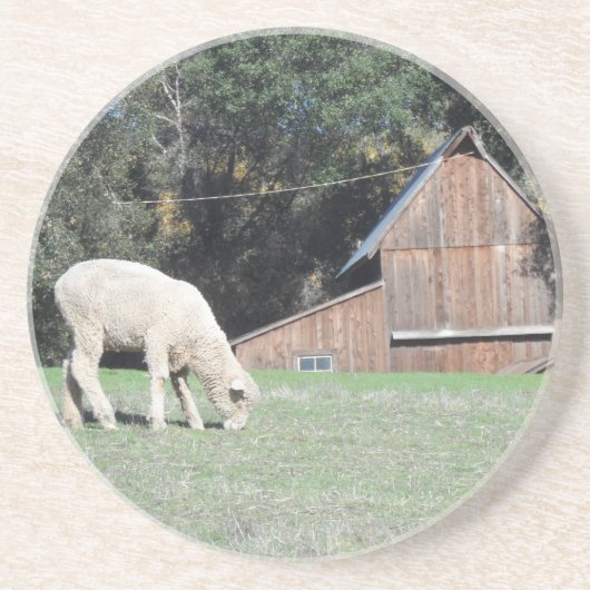 Dessous De Verre En Grès Ferme de la Californie (Devant)