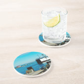 Dessous De Verre En Grès Ferry de Nantucket (Côté)