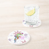 Dessous De Verre En Grès Festive Axlotl (Côté)