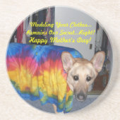 Dessous De Verre En Grès Fête des mères Modélisation des vêtements (Devant)