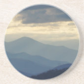 Dessous De Verre En Grès Feu sur la crête bleue (Devant)