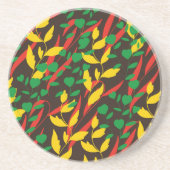 Dessous De Verre En Grès feuille (Devant)