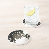 Dessous De Verre En Grès Feuille de Ginkgo (Côté)