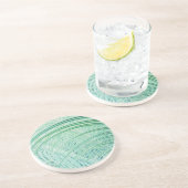 Dessous De Verre En Grès Feuille de palmier de plante verte douce (Côté)