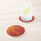 Dessous De Verre En Grès Feuille d'érable rouge Abstraite Automne Photograp (Côté)