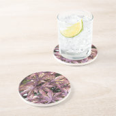 Dessous De Verre En Grès Feuille japonais (Côté)