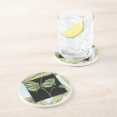 Dessous De Verre En Grès Feuilles à l'instigation de la libellule par Jenni (Côté)