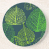 Dessous De Verre En Grès Feuilles biophiles esthétiques de squelette (Devant)