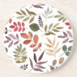 Dessous De Verre En Grès Feuilles d'automne aquarelle feuille colorée<br><div class="desc">feuilles d'automne couleur aquarelle</div>