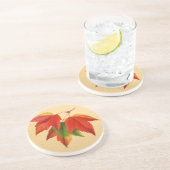 Dessous De Verre En Grès Feuilles d'automne Couleurs d'automne Feuille d'ér (Côté)