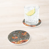 Dessous De Verre En Grès Feuilles d'automne dans la cascade I Photographie (Côté)