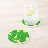 Dessous De Verre En Grès Feuilles de bananes (Côté)