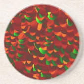 Dessous De Verre En Grès Feuilles de rose (Devant)