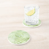 Dessous De Verre En Grès Feuilles Spirea - Art numérique (Côté)