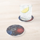 Dessous De Verre En Grès Feux (Côté)