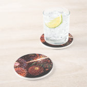 Dessous De Verre En Grès Feux (Côté)