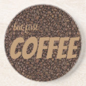 Dessous De Verre En Grès Fèves de café (Devant)