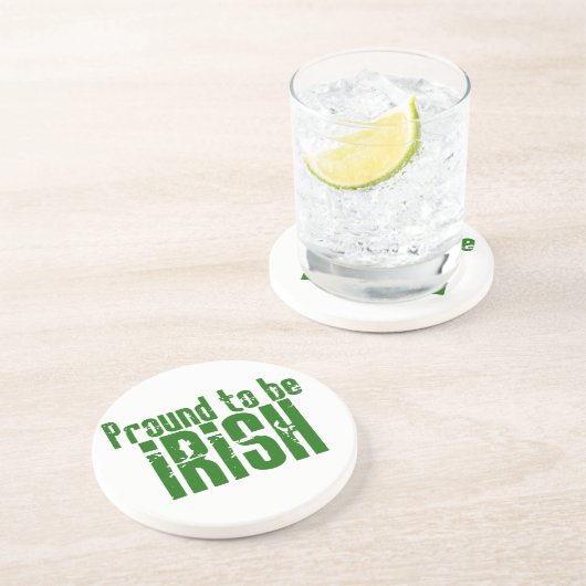 Dessous De Verre En Grès Fier d'être irlandais (Côté)