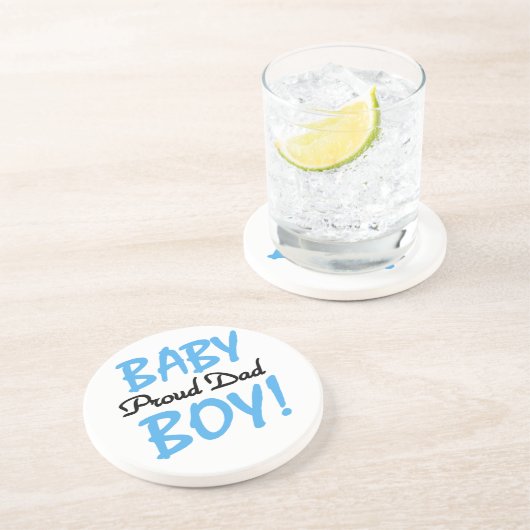 Dessous De Verre En Grès Fier papa bébé cadeaux de garçon (Côté)