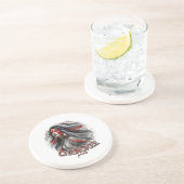 Dessous De Verre En Grès Fierté de Cherokee (Côté)