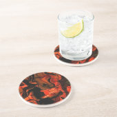 Dessous De Verre En Grès Fiery Jigsaw (Côté)