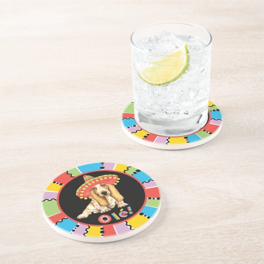 Dessous De Verre En Grès Fiesta Basset (Côté)