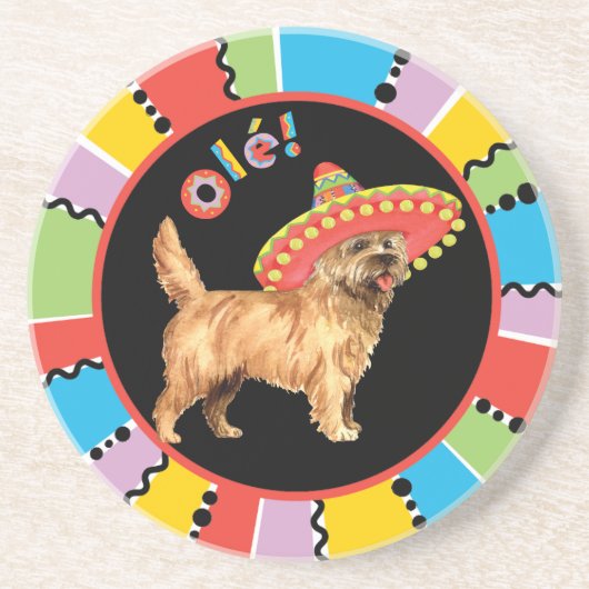 Dessous De Verre En Grès Fiesta Cairn Terrier (Devant)