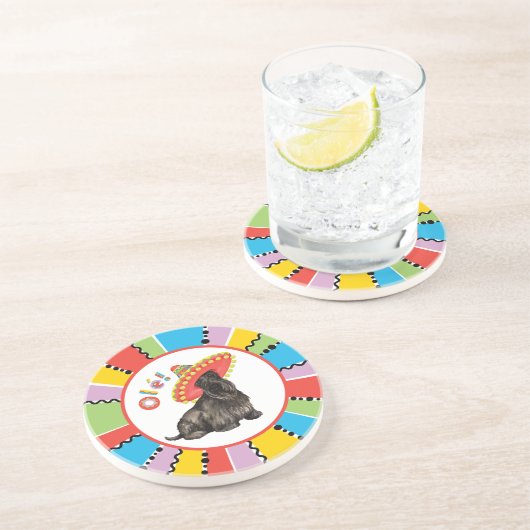 Dessous De Verre En Grès Fiesta Scottish Terrier (Côté)