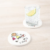 Dessous De Verre En Grès Figure Stick Shopping (Côté)