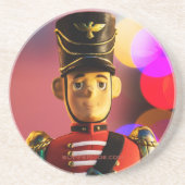 Dessous De Verre En Grès figurine de soldat de jouets de Noël SlipperyJoe g (Devant)