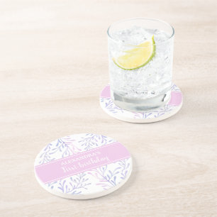 Dessous De Verre En Grès Fille de 1ère année Sirène Rose Violet Fête Océani