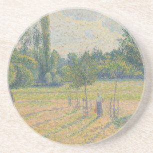Dessous De Verre En Grès "Fin d'après-midi dans notre Prairie" - Camille Pi