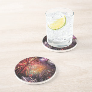 Dessous De Verre En Grès Finale Fireworks