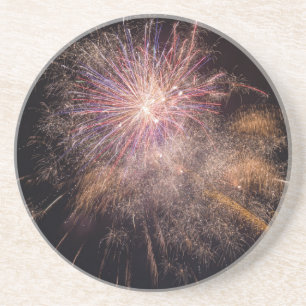 Dessous de verre en grès Fireworks