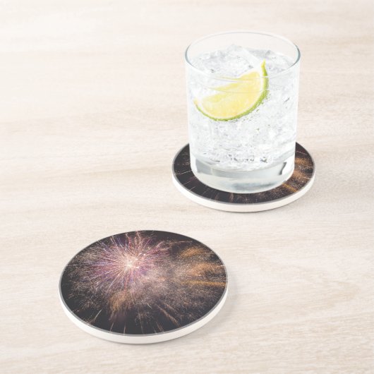 Dessous de verre en grès Fireworks (Côté)