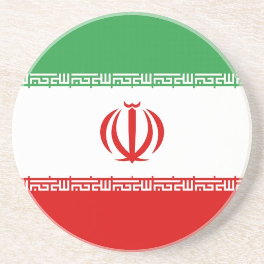 Dessous De Verre En Grès Flag of Iran (Devant)