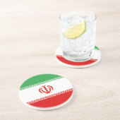 Dessous De Verre En Grès Flag of Iran (Côté)